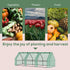Mini Small Greenhouse with Steel Frame & PE Cover & Zipped Window Poly tunnel Steeple for Plants Vegetables, 270 x 90 x 90 cm, Green