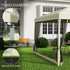 3 x 3(m) Pop Up Gazebo with 4 Mesh Sides and Carry Bag, Height Adjustable Party Canopy Tent, Portable Garden Outdoor