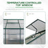 6x6 FT Polycarbonate Greenhouse with Base and Raised Bed, Walk-in Greenhouse with Aluminium Frame, Temperature Controlled Window, Foundation for Plants, Flowers, Vegetable