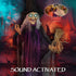 183 cm Life Size Halloween Animated Standing Witch & Broomstick with Glowing LED Eyes, Spooky Witch Scary Halloween Decorations, Battery Operated, Indoor Party Props