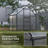 192.5 x 131cm Walk-In Polycarbonate Greenhouse
