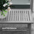 4-Piece Wooden Garden Furniture Set with Cushions - Light Grey