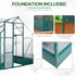 6x8 FT Polycarbonate Greenhouse with Base and Raised Bed, Walk-in Greenhouse with Aluminium Frame, Temperature Controlled Window, Foundation for Plants, Flowers, Vegetable