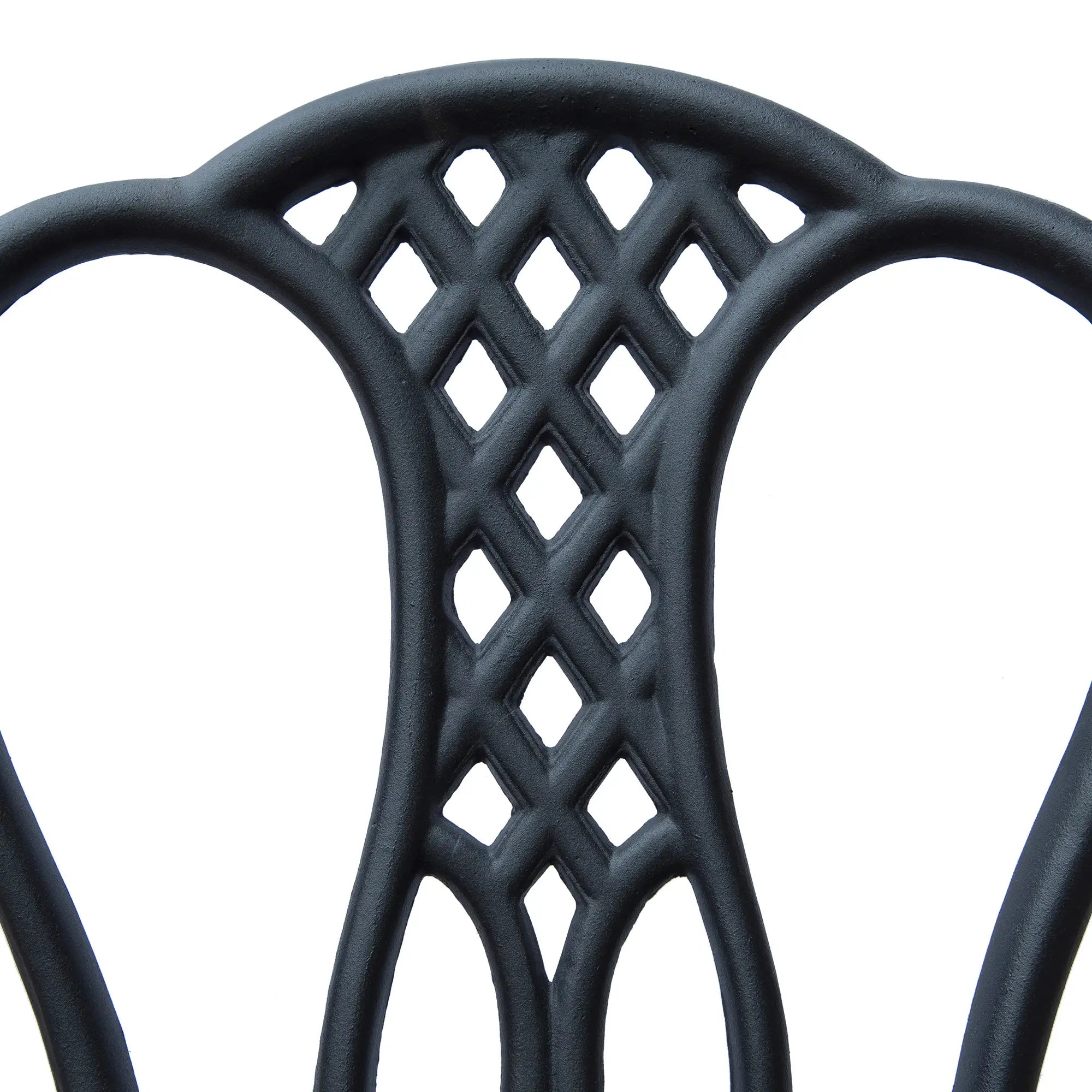 3 Piece Patio Cast Aluminium Bistro Set Garden Outdoor Furniture Table and Chairs Shabby Chic Style