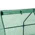 Mini Small Greenhouse with Steel Frame & PE Cover & Zipped Window Poly tunnel Steeple for Plants Vegetables, 270 x 90 x 90 cm, Green