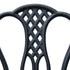 3 Piece Patio Cast Aluminium Bistro Set Garden Outdoor Furniture Table and Chairs Shabby Chic Style