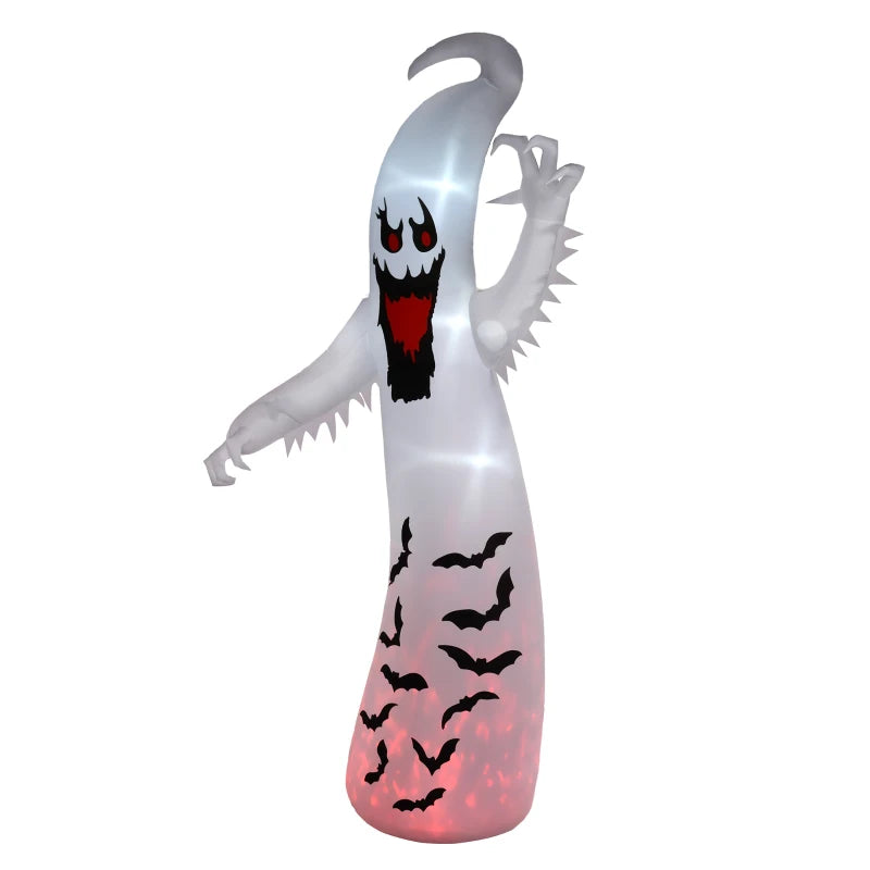 11.8ft Scary Inflatable Ghost Halloween Decoration, with Accessories