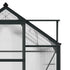 6 x 8ft Polycarbonate Greenhouse, Large Walk-In Green House with Slide Door and Window, Garden Plants Grow House with Aluminium Frame and Foundation, Grey
