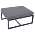 6 PCs Outdoor Indoor Sectional Sofa Set Thick Padded Cushions Aluminium Frame 5 Seaters 1 Coffee Table Footrest Grey