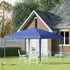 3 x 3M Garden Pop Up Gazebo Height Adjustable Marquee Party Tent Wedding Canopy with Carrying Bag, Blue