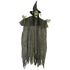 170 cm Life Size Hanging Halloween Animated Witch with Glowing LED Eyes, Spooky Witch Scary Halloween Decorations, Battery Operated, Indoor Party Props