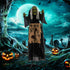 5'2" Hunchback Witch Halloween Animatronic, with Glowing Eyes