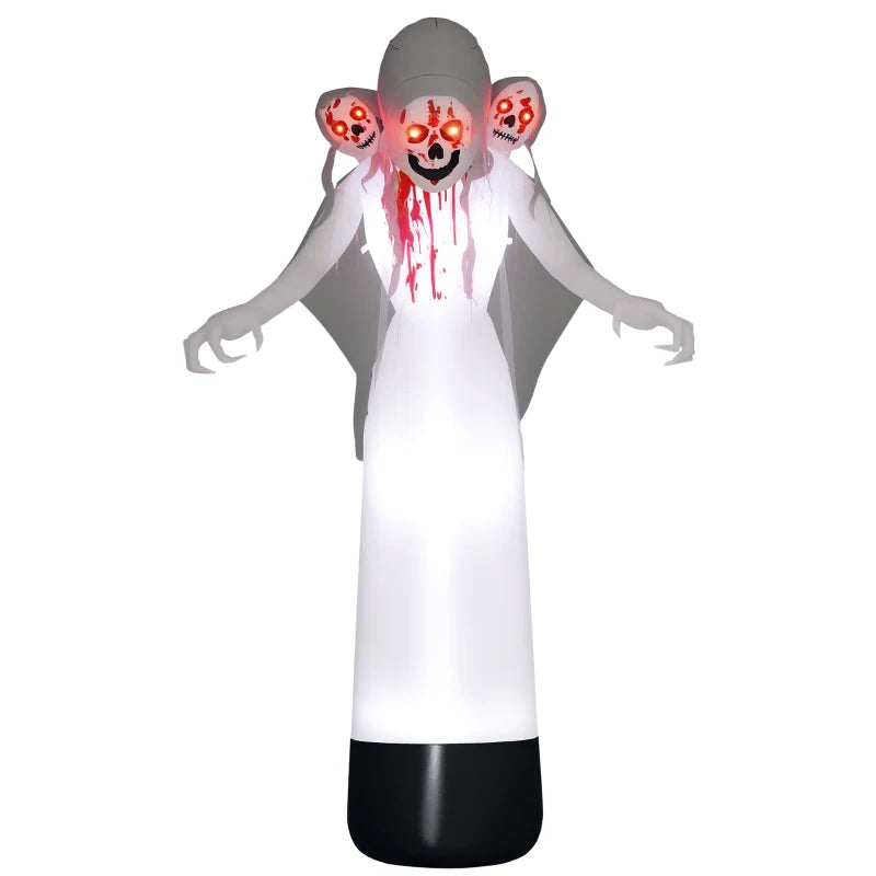 8.9ft Inflatable Three Headed Ghost Halloween Inflatable