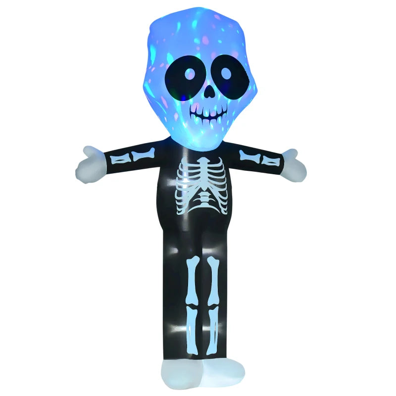 3m Halloween Inflatable Skeleton Ghost Decoration, LED Lighted for Home Indoor Outdoor Garden Lawn Decoration Party Prop