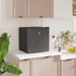 46 Litre Table Top Mini Fridge, Small Fridge with Ice Box, Reversible Door, Adjustable Temperature and Legs for Bedrooms, Home Office, Black