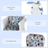 2 in 1 Convertible Baby High Chair Toddler Table Chair Infant Feeding Seat Removable Food Tray Safety Harness Blue 4.7