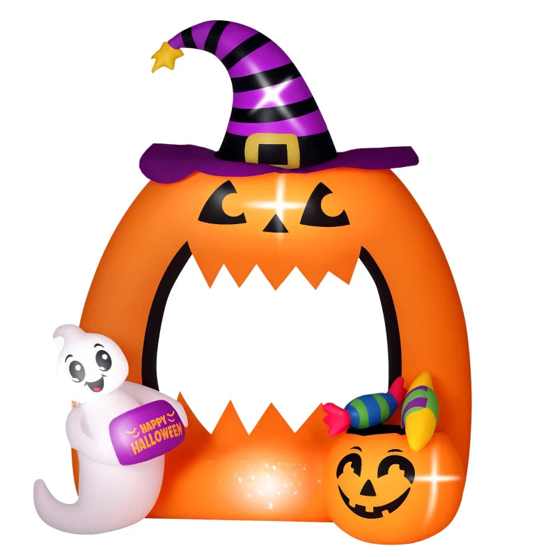 4.9ft Inflatable Pumpkin Archway Halloween Decoration