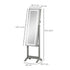 Jewellery Cabinet with LED Light, Lockable Jewellery Organiser with Full-Length Mirror for Bedroom Dressing Room, Grey Bargain Clearance Centre