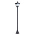 Outdoor Garden Solar Post Lamp Photosensitive LED Lantern Bollard Pathway 1.2M Tall – Black