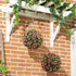 Set of 2 Decorative Artificial Plants, UV-protected Artificial Plant Topiary Rose Balls, Fake Plants for Home Indoor outdoor Decor, 28cm, Pink Bargain Clearance Centre