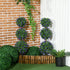 Set of 2 Artificial Plants, Lavender Flowers Ball Trees with Pot, for Home Indoor Outdoor Decor, 110cm Bargain Clearance Centre