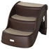 Foldable Pet Stairs Portable Dog Steps 3-Step Design with Non-slip Mats for High Beds, Sofas, 49 x 38 x 38 cm, Brown
