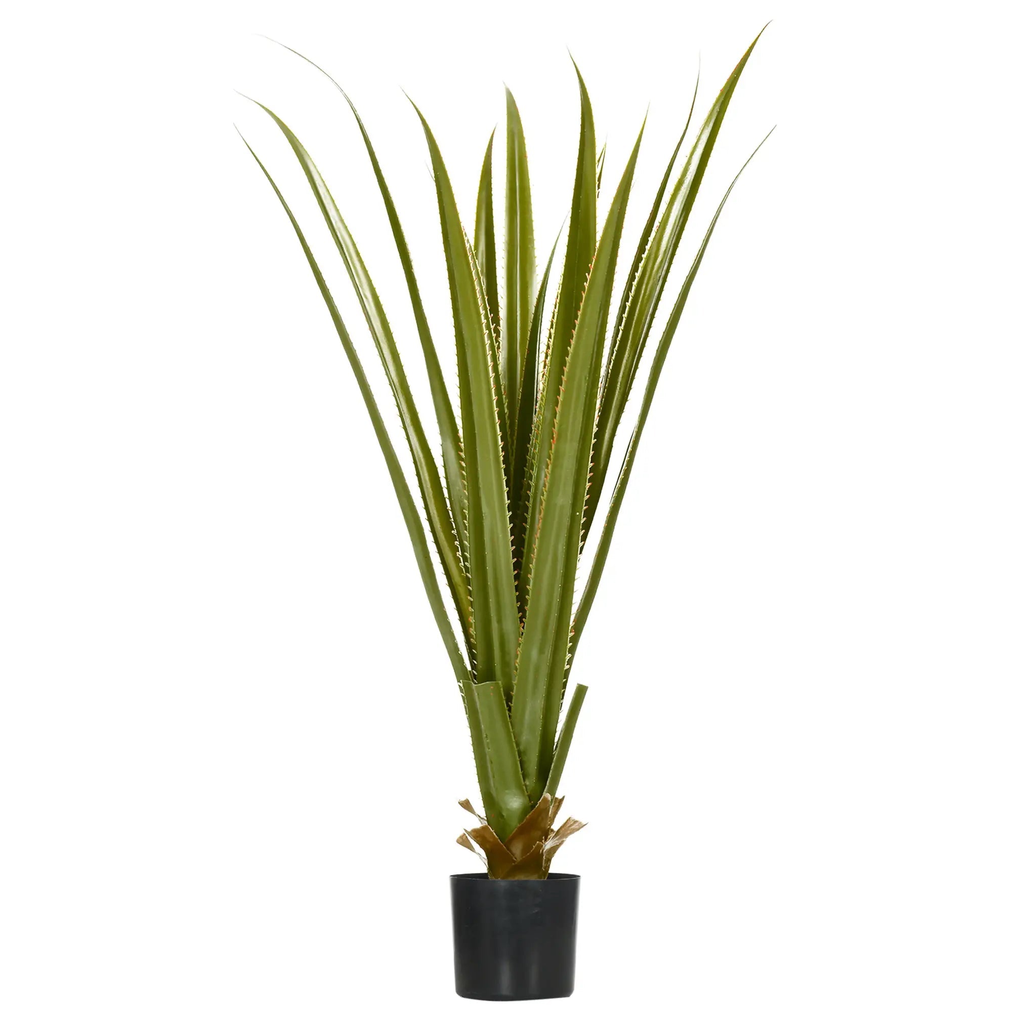 Artificial Plants Agave Succulent in Pot Desk Fake Plants for Home Indoor Outdoor Decor, 15x15x90cm, Green Bargain Clearance Centre