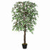 160cm/5.2FT Artificial Ficus Silk Tree with Nursery Pot, Decorative Fake Plant, for Indoor Outdoor Décor Bargain Clearance Centre