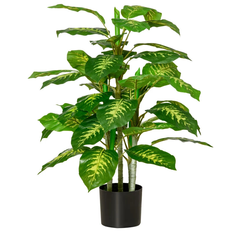 Artificial Evergreen Tree Fake Decorative Plant in Nursery Pot for Indoor Outdoor Decor, 95cm Bargain Clearance Centre
