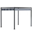 4 x 3(m) Metal Outdoor Pergola with Retractable Roof, Outdoor Gazebo with Drainage Holes for Garden, Patio, Lawn, Grey
