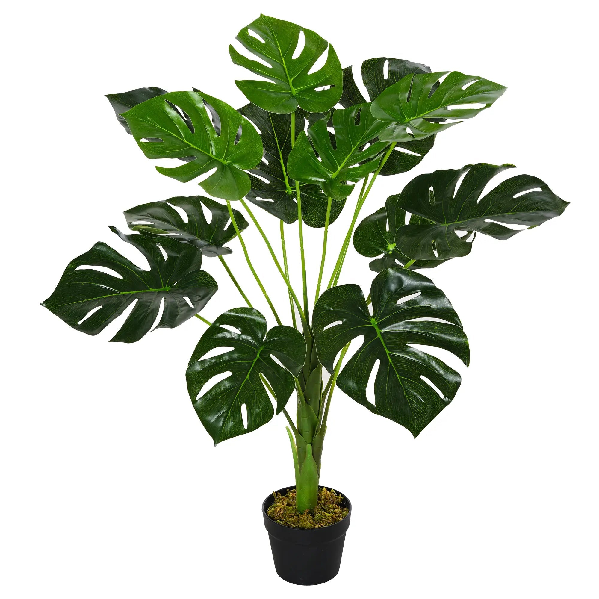 Decorative Artificial Monstera Plants in Pot Fake Plants for Home Indoor Outdoor Decor, 85cm Bargain Clearance Centre