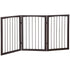 3 Panel Stair Gate Foldable Dog Door Gate Indoor Free Standing Safety Gate Pet Barrier 76cm Height