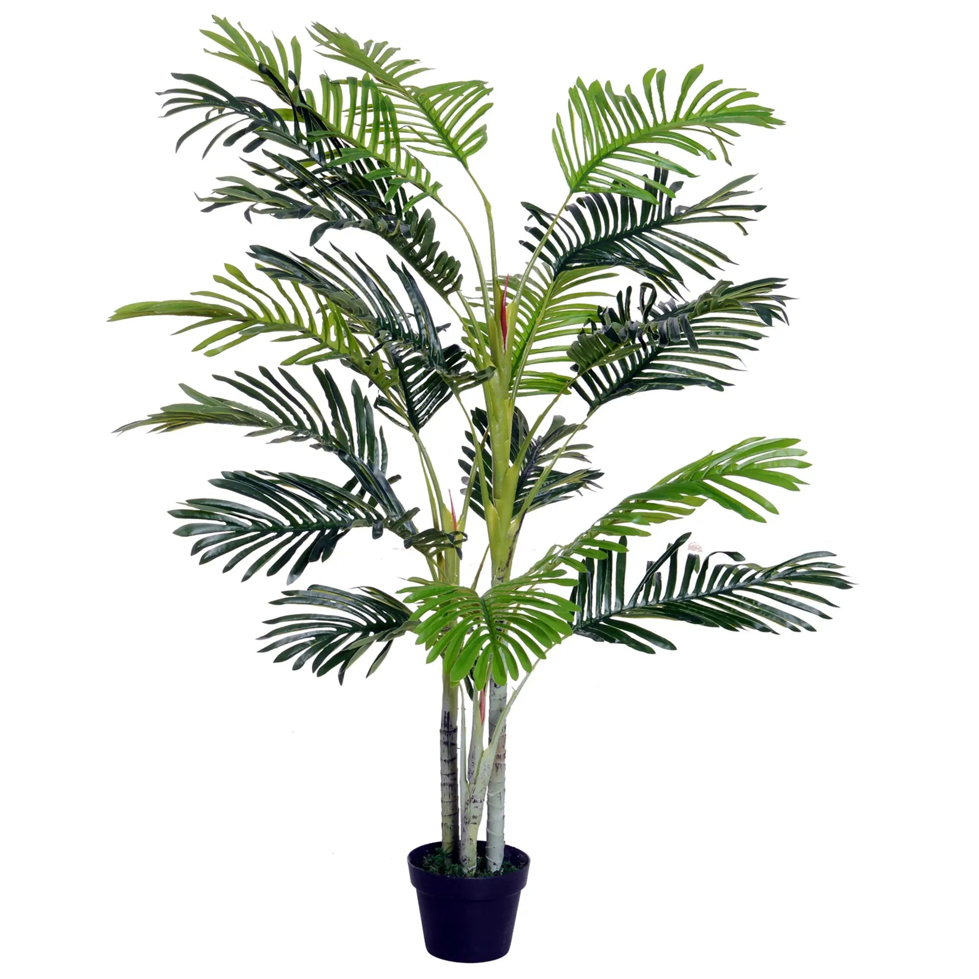 Artificial Tree, 150cm Tropical Palm Tree, Fake Plants in Pots, Faux Green Plant for Indoor Outdoor Home Office Living Room Decoration 4.8 Bargain Clearance Centre