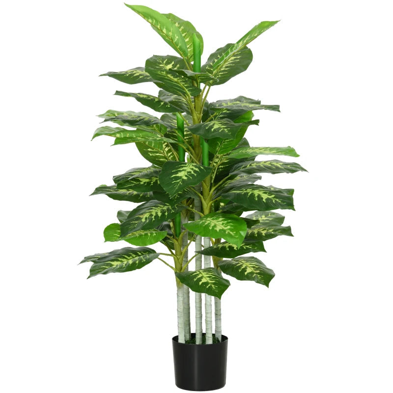 Artificial Evergreen Tree Fake Decorative Plant in Nursery Pot for Indoor Outdoor Decor, 120cm Bargain Clearance Centre