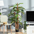 Artificial Plant Tropical Palm in Pot, Fake Plants for Home Indoor Outdoor Decor, 150cm, Green Bargain Clearance Centre