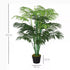 125cm/4FT Artificial Palm Plant Decorative Tree with Nursery Pot, Fake Plastic Indoor Outdoor Home Office Décor, Green Bargain Clearance Centre