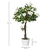 Artificial Plants White Rose Floral in Pot, Fake Plants for Home Indoor Outdoor Decor, 90cm Bargain Clearance Centre