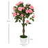 Set of 2 Artificial Plants Pink Rose Floral in Pot, Fake Plants for Home Indoor Outdoor Decor, 90cm Bargain Clearance Centre