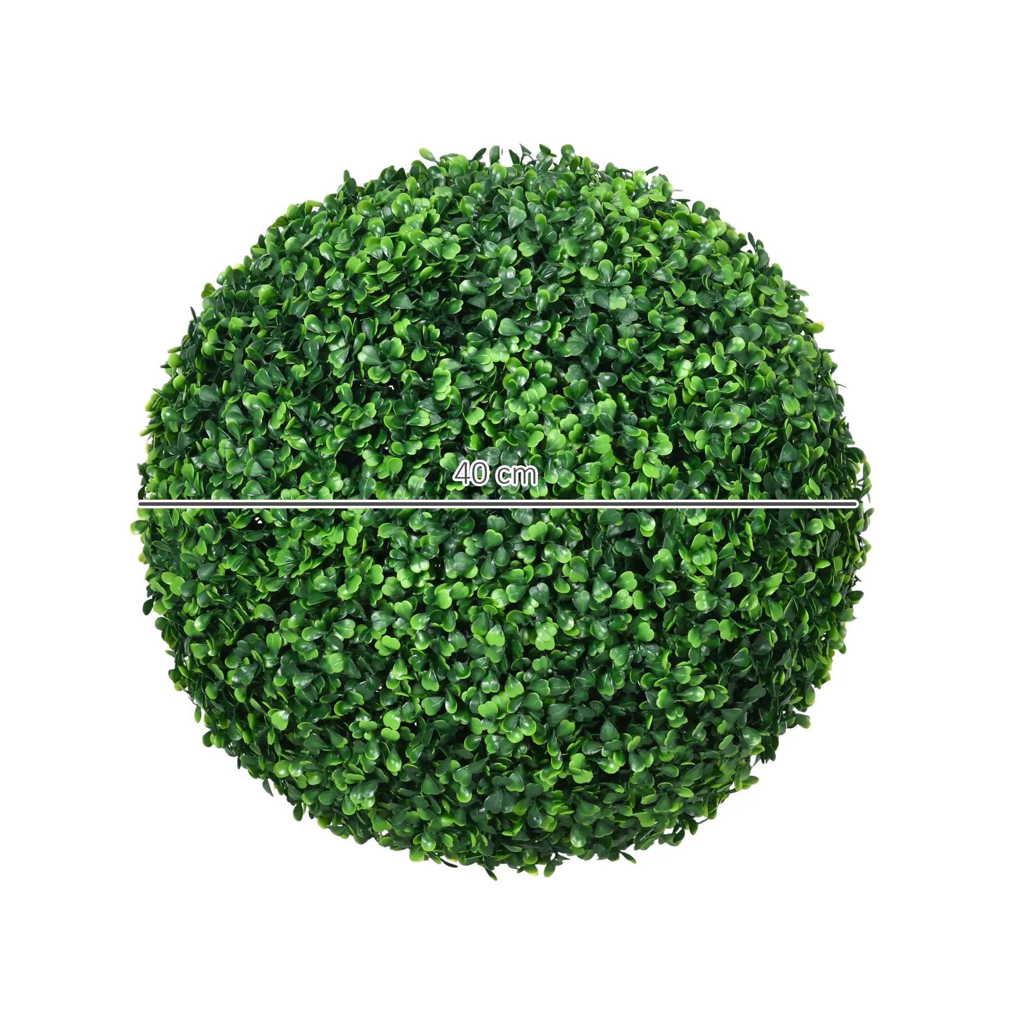 Set of Two Artificial Boxwood Balls Plants - Green Bargain Clearance Centre