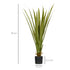 Artificial Plants Agave Succulent in Pot Desk Fake Plants for Home Indoor Outdoor Decor, 15x15x90cm, Green Bargain Clearance Centre