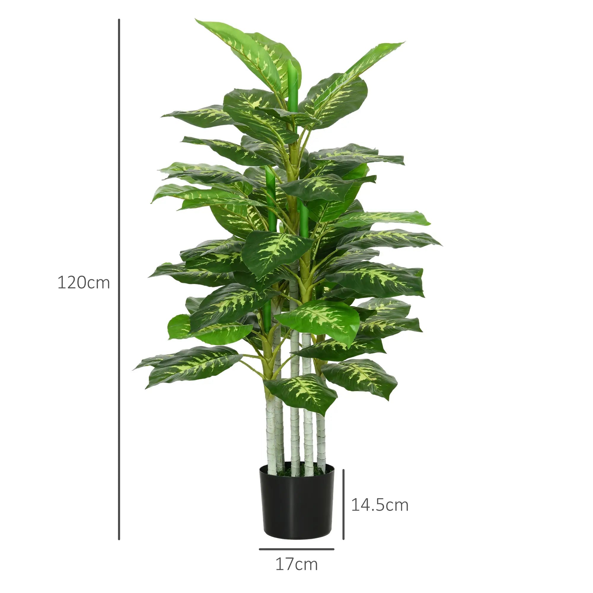 Artificial Evergreen Tree Fake Decorative Plant in Nursery Pot for Indoor Outdoor Decor, 120cm Bargain Clearance Centre