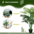 125cm/4FT Artificial Palm Plant Decorative Tree with Nursery Pot, Fake Plastic Indoor Outdoor Home Office Décor, Green Bargain Clearance Centre