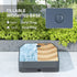 3(m) Garden Cantilever Parasol with Fillable Base up to 90kg, Wind Protection Strap, Cover, Round Banana Hanging Umbrella with Crank Handle and Tilt, UPF50+ Patio Umbrella, Grey