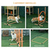 Dog Agility Equipment Pet Training Set with Adjustable Height Jump Ring Hurdle Whistle Weave Poles Square Pause Box Carry Bag