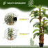 Artificial Plant Tropical Palm in Pot, Fake Plants for Home Indoor Outdoor Decor, 150cm, Green Bargain Clearance Centre