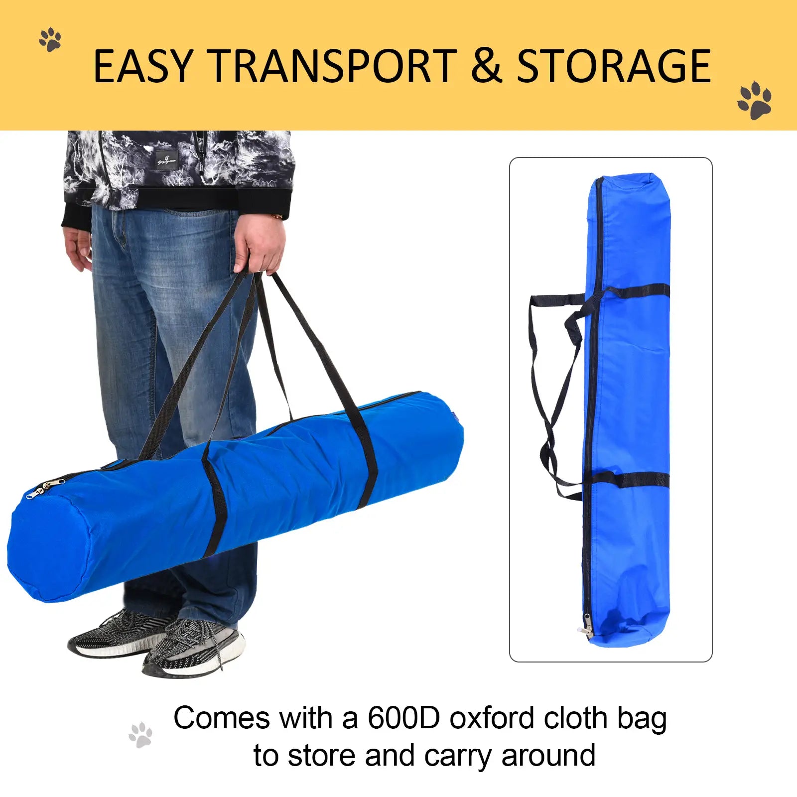 Pet Agility Training Equipment Dog Play Run Obedience Training Set Adjustable (Poles)