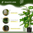 Artificial Evergreen Tree Fake Decorative Plant in Nursery Pot for Indoor Outdoor Decor, 95cm Bargain Clearance Centre