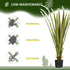 Artificial Plants Agave Succulent in Pot Desk Fake Plants for Home Indoor Outdoor Decor, 15x15x90cm, Green Bargain Clearance Centre