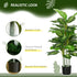 Artificial Evergreen Tree Fake Decorative Plant in Nursery Pot for Indoor Outdoor Decor, 120cm Bargain Clearance Centre
