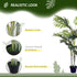 Artificial Tree, 150cm Tropical Palm Tree, Fake Plants in Pots, Faux Green Plant for Indoor Outdoor Home Office Living Room Decoration 4.8 Bargain Clearance Centre
